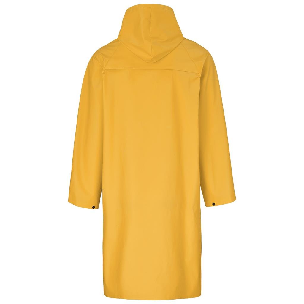 Light Duty Storm Rubberised Polyester/PVC Raincoat - Yellow - Rainwear