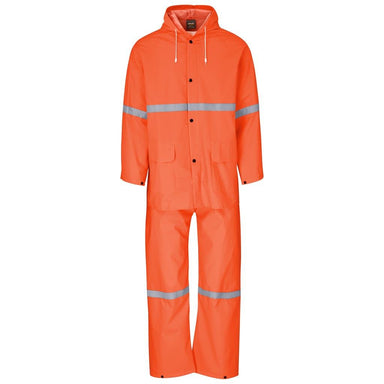 Light Duty Tornado Hi-Viz Reflective Rubberised Rainsuit - Orange S / ORANGE - Rainwear