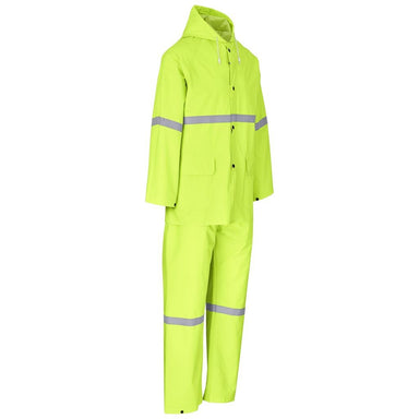 Light Duty Tornado Hi-Viz Reflective Rubberised Rainsuit - Yellow - Rainwear
