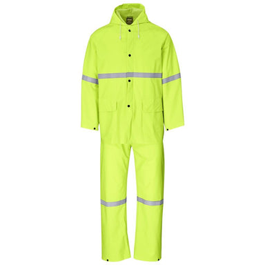 Light Duty Tornado Hi-Viz Reflective Rubberised Rainsuit - Yellow S / YELLOW - Rainwear