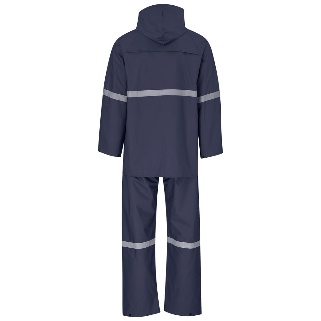 Light Duty Tornado Hi-Viz Reflective Rubberised Rainsuit - Navy - Rainwear