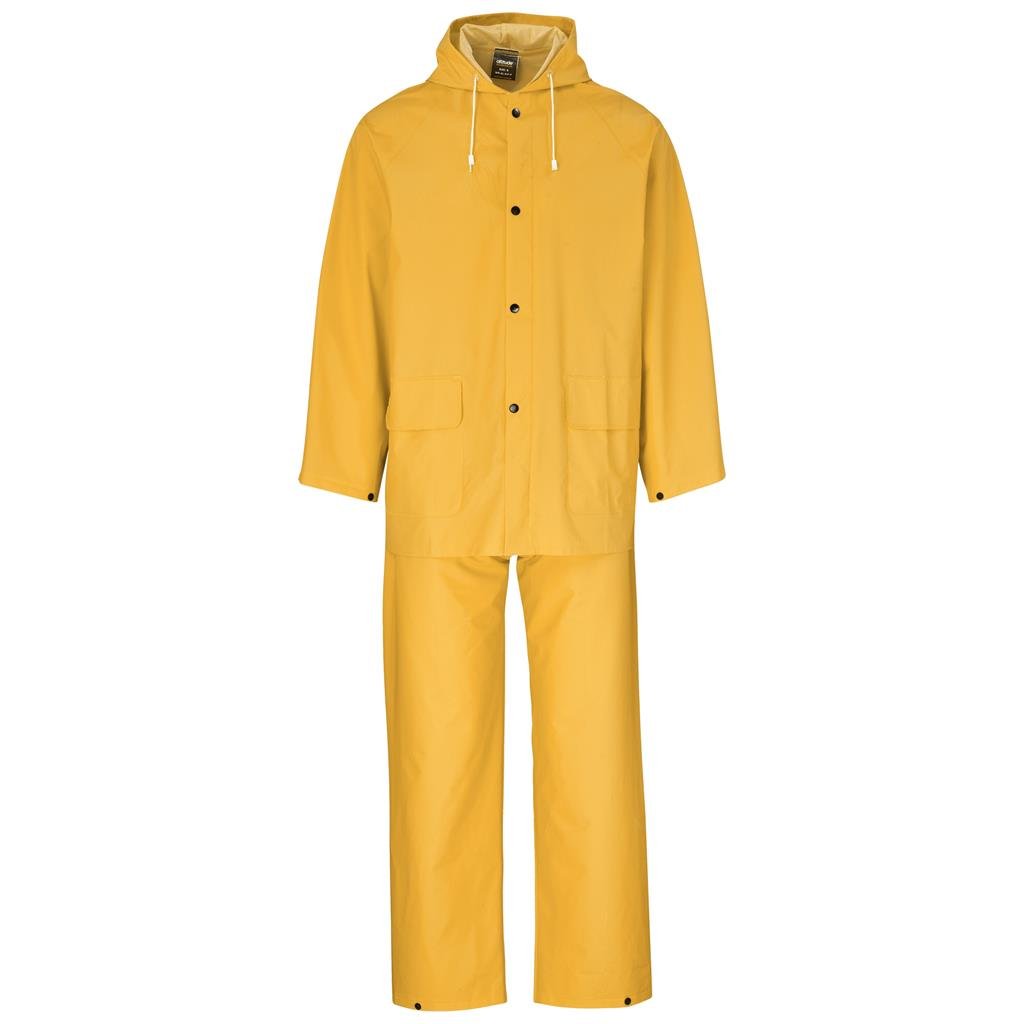 Light Hurricane Rubberised Polyester/PVC Rainsuit - Yellow S / YELLOW - Rainwear