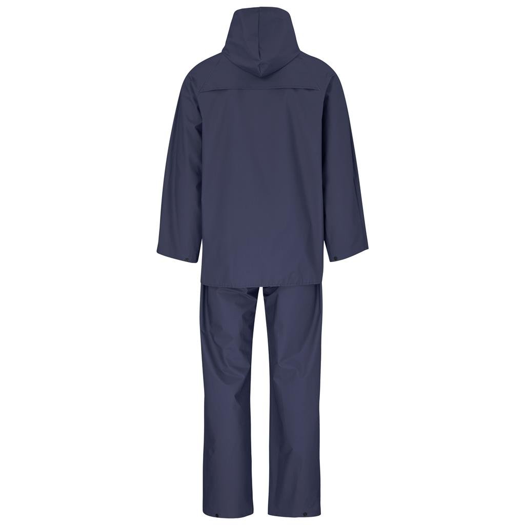 Light Hurricane Rubberised Polyester/PVC Rainsuit - Navy - Rainwear
