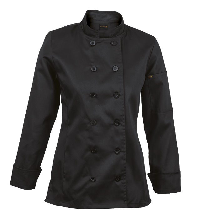 Long Sleeve Savour Chef Jacket Ladies Black / XS / Regular - Chef’s Jackets