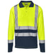 Long Sleeve Surveyor Two-Tone Hi-Viz Golf Shirt S / YELLOW - Shirts