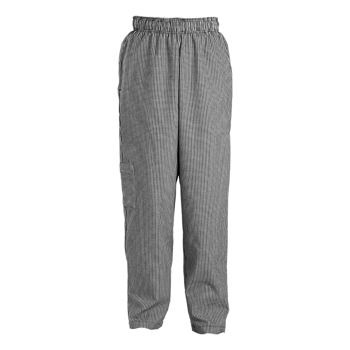 Loose Chef Pants Black/White Check / XS / Regular - Bottoms