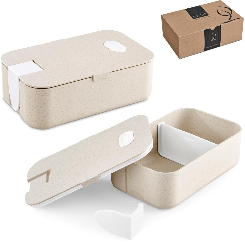 Machi Wheat Straw Lunch Box Solid White / SW