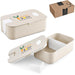 Machi Wheat Straw Lunch Box Solid White / SW