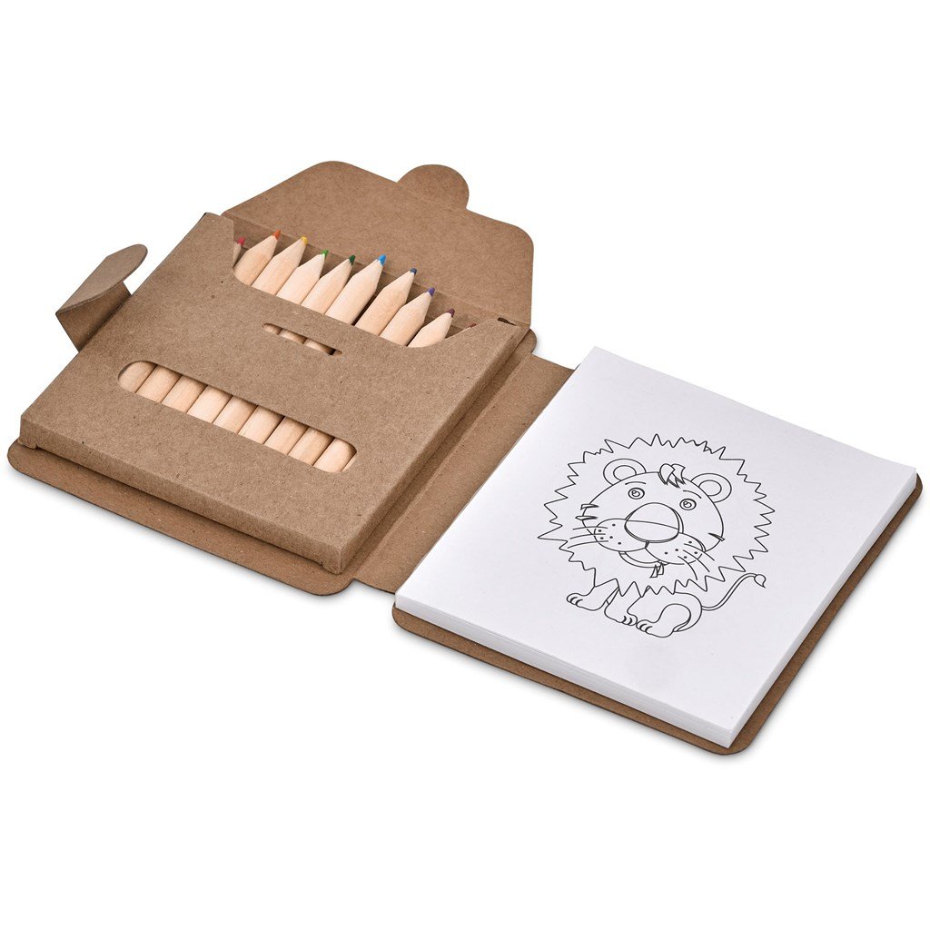 Malory Colouring Set NATURAL - Promotional Giveaways,Stationery,Ideas For Kids,Eco-Friendly Ideas,Stationery