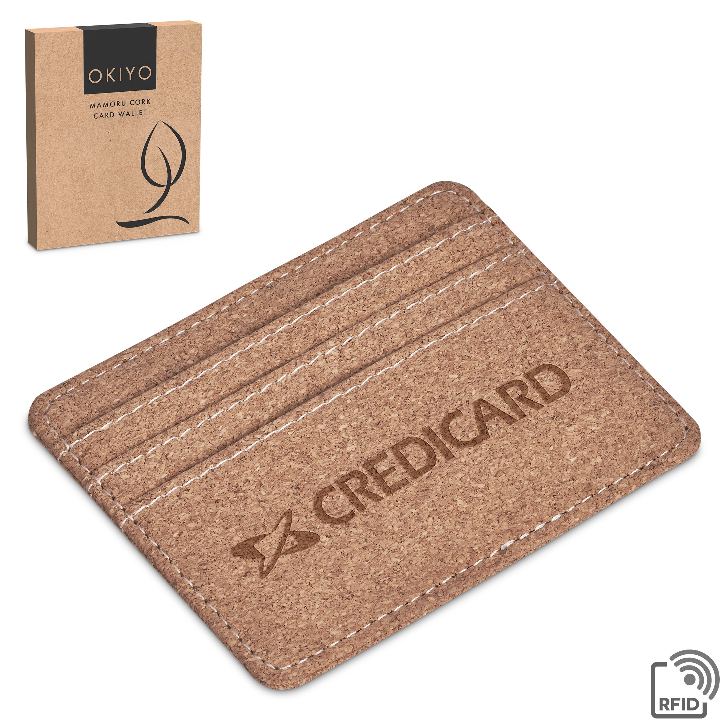 Mamoru Cork Card Wallet Natural / NT