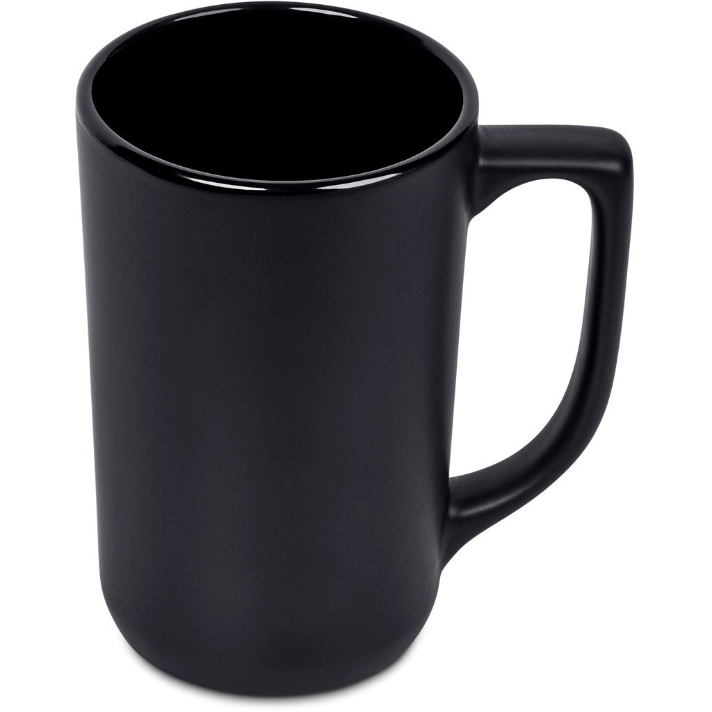 Marcella Ceramic Coffee Mug – 540ml BLACK - Mugs,Drinkware