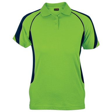 Maxima Golfer Ladies Lime/Navy / XS / Last Buy - Golf Shirts