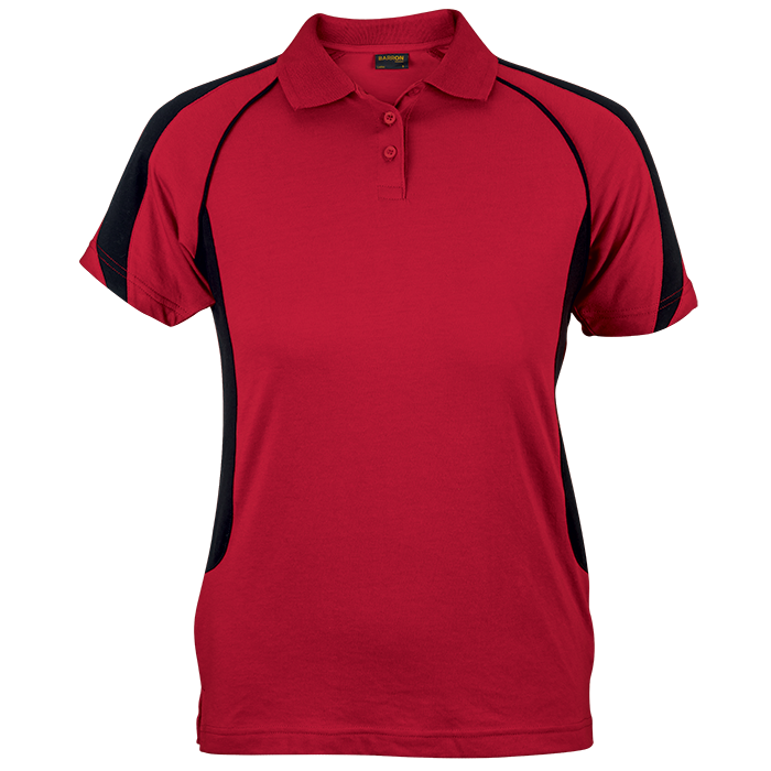 Maxima Golfer Ladies Red/Black / XS / Last Buy - Golf Shirts
