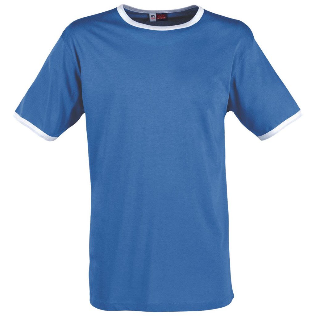 Mens Adelaide Contrast T-Shirt - Light Blue 2XL / LB