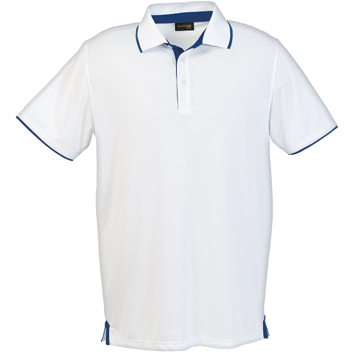 Mens Baxter Golfer White/Royal / SML / Regular - Golf Shirts