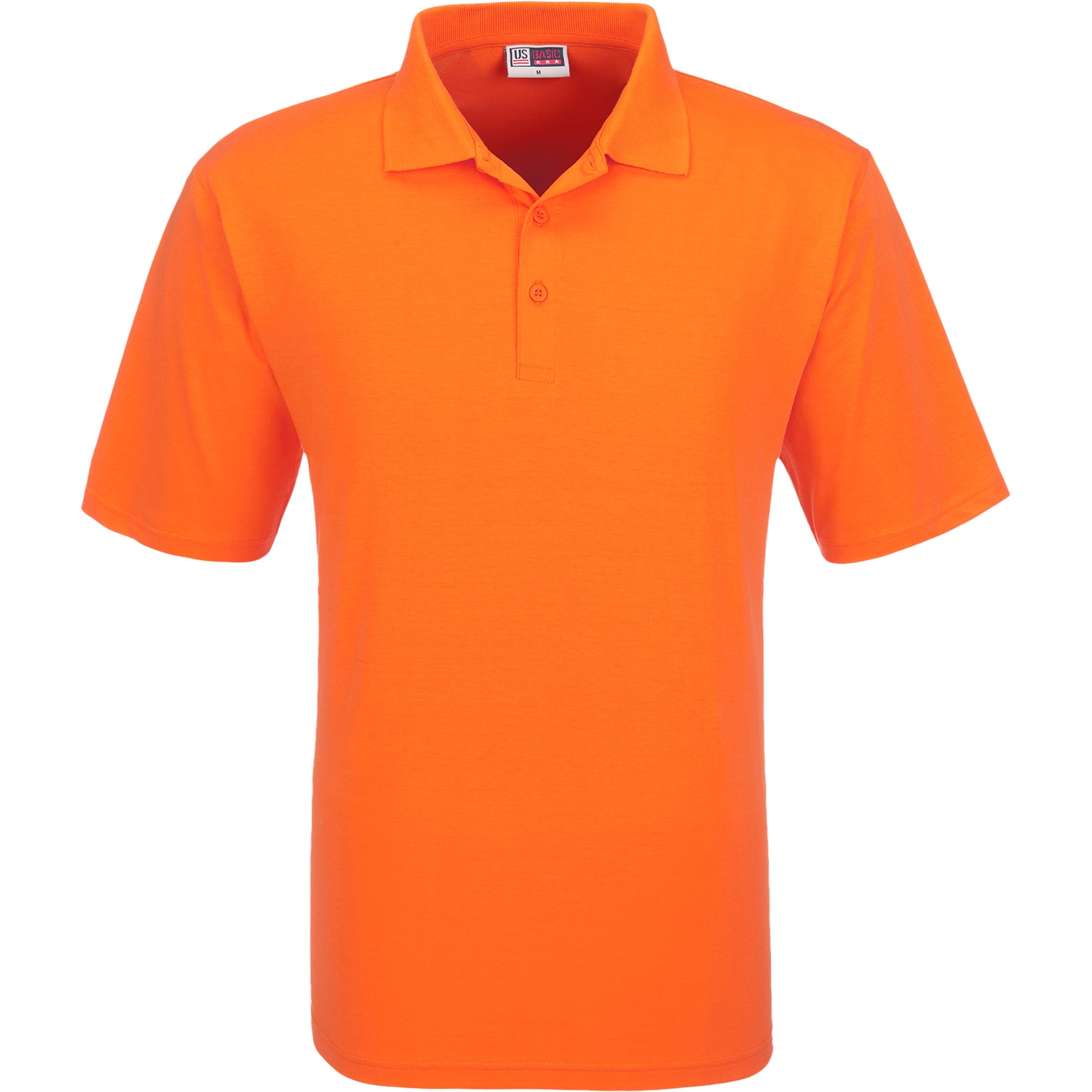 Mens Cardinal Golf Shirt-L-Orange-O