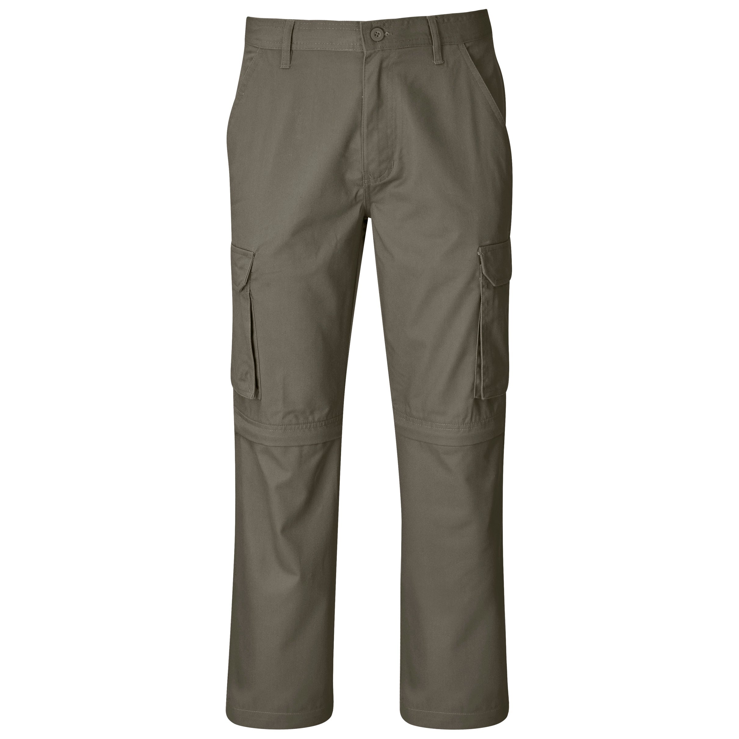 Mens Cargo Zip Off Pants-Pants