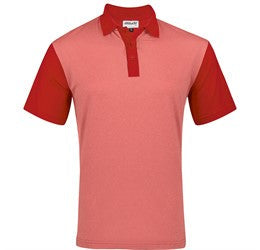 Mens Crossfire Golf Shirt-2XL-Red-R