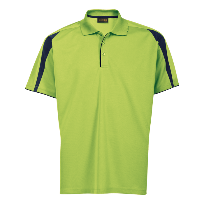 Mens Edge Golfer Lime/Navy / SML / Regular - Golf Shirts