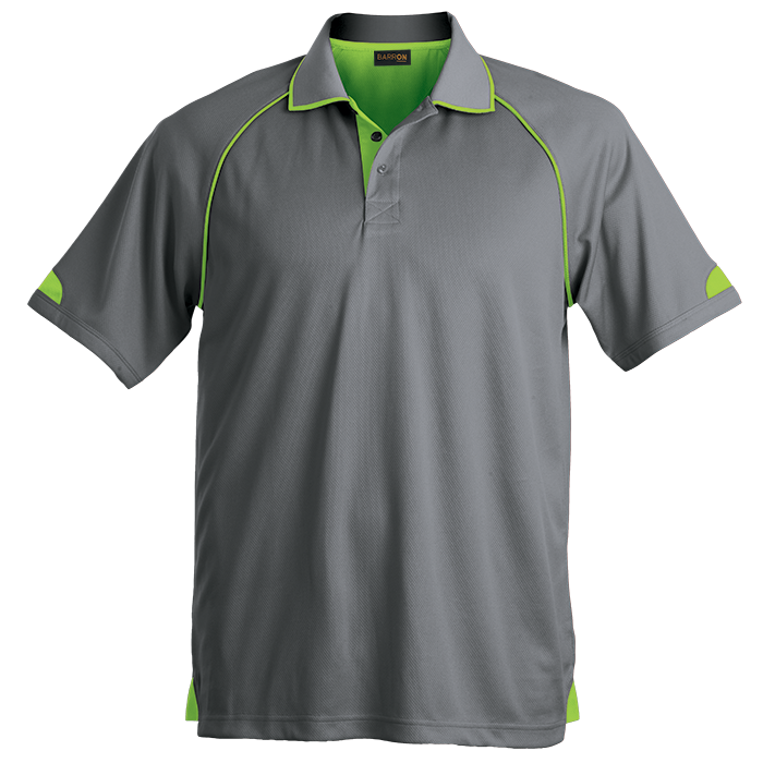 Mens Felton Golfer Grey/Lime / SML / Regular - Golf Shirts