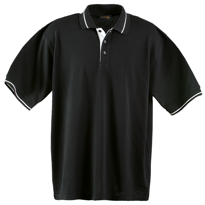 Mens Field Golfer Black/White / SML / Regular - Golf Shirts