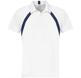 Mens Jebel Golf Shirt - Red Only-L-Navy-N