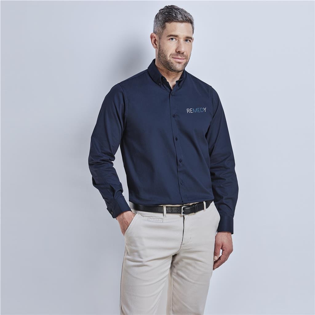 Mens Long Sleeve Cotton Twill Moderna Shirt - Lounge Shirts,New Clothing 2025