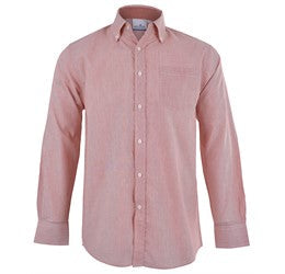 Mens Long Sleeve Lisbon Shirt - Sky Blue Only-L-Red-R
