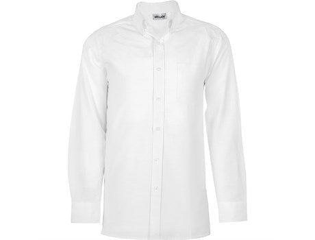 Mens Long Sleeve Oxford Shirt - White Only-