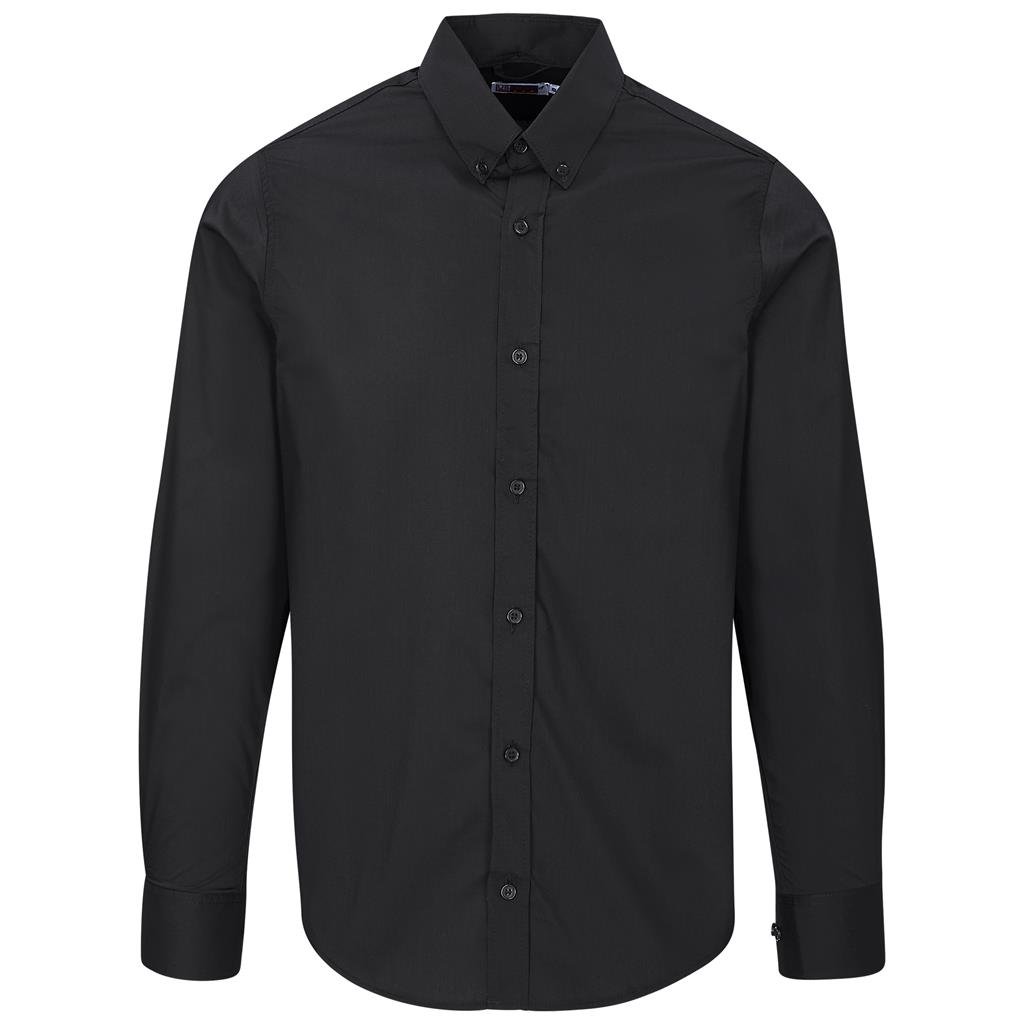 Mens Long Sleeve Sheffield Stretch Shirt S / BLACK - Lounge Shirts,New Clothing 2025
