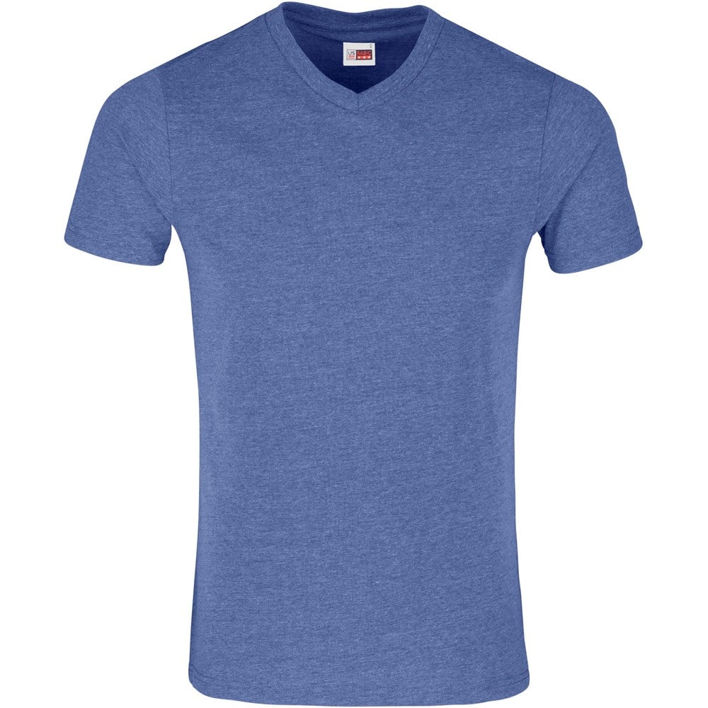 Mens Michigan Melange V-Neck T-Shirt 2XL / Blue / BU