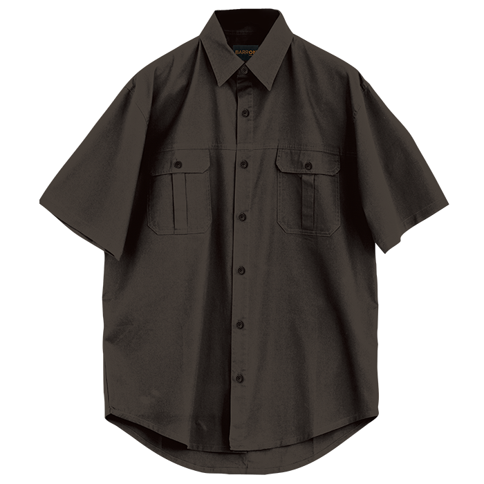 Mens Plain Bush Shirt Safari / 2XL / Regular - Shirts-Outdoor