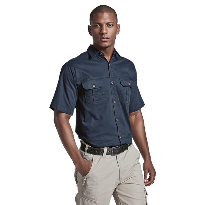 Mens Plain Bush Shirt - Shirts-Outdoor