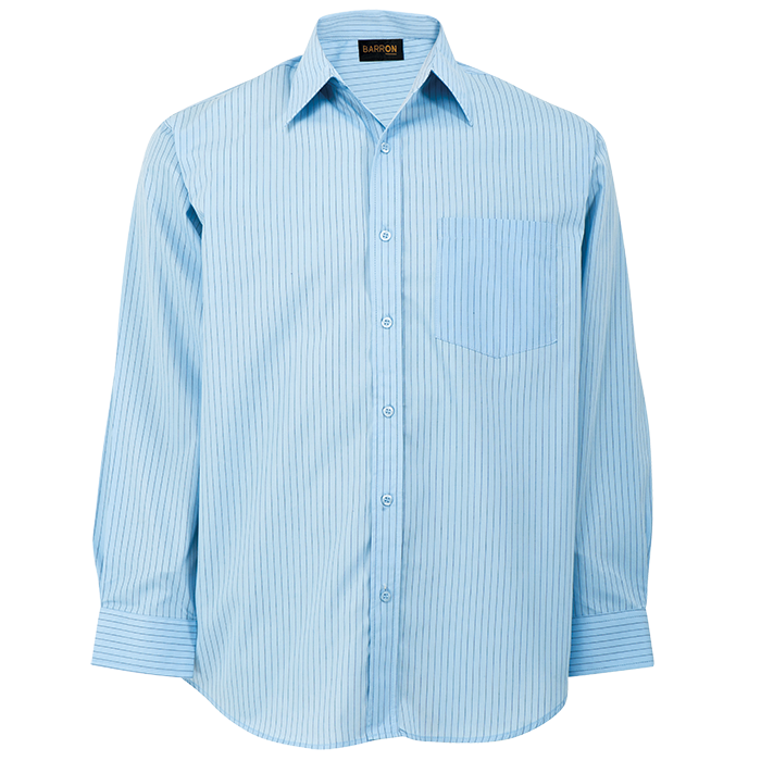 Mens Quest Lounge Long Sleeve Sky/Royal / SML / Regular - Shirts-Corporate