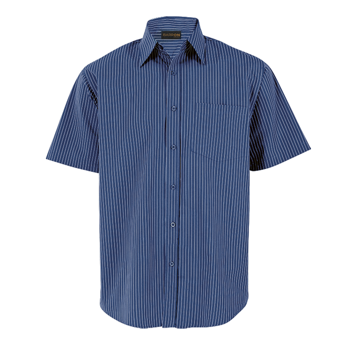 Mens Quest Lounge Short Sleeve Blue/White / SML / Regular - Shirts-Corporate