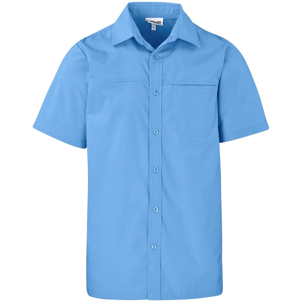 Mens Short Sleeve Empire Shirt 2XL / Sky Blue / SB