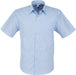 Mens Short Sleeve Micro Check Shirt-2XL-Light Blue-LB