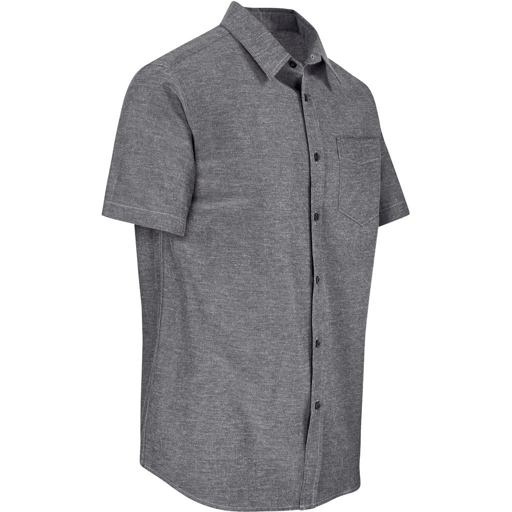 Mens Short Sleeve Oxford Shirt - Lounge Shirts