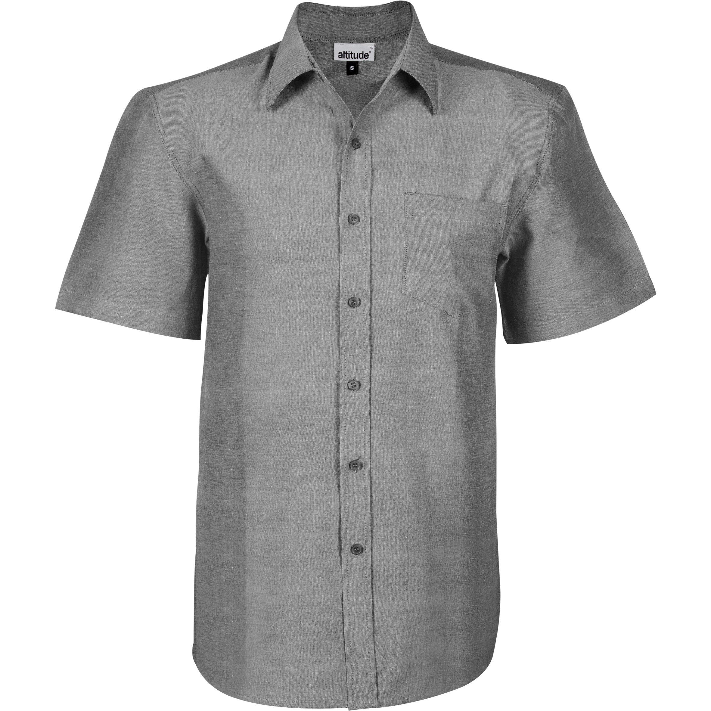 Mens Short Sleeve Oxford Shirt - White Only-