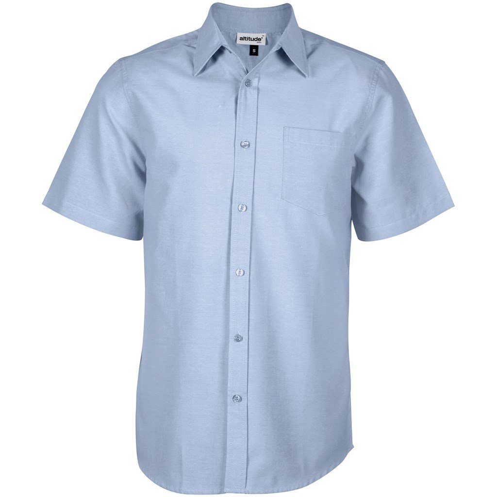 Mens Short Sleeve Oxford Shirt - White