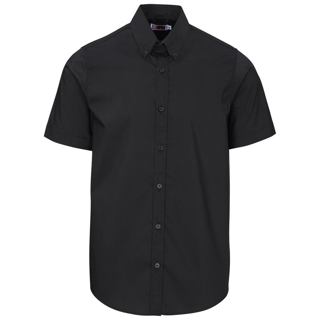 Mens Short Sleeve Sheffield Stretch Shirt S / BLACK - Lounge Shirts,New Clothing 2025