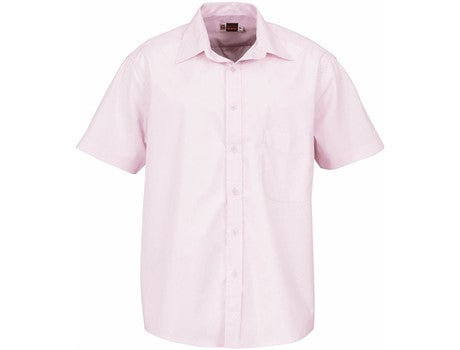 Mens Short Sleeve Washington Shirt - Pink