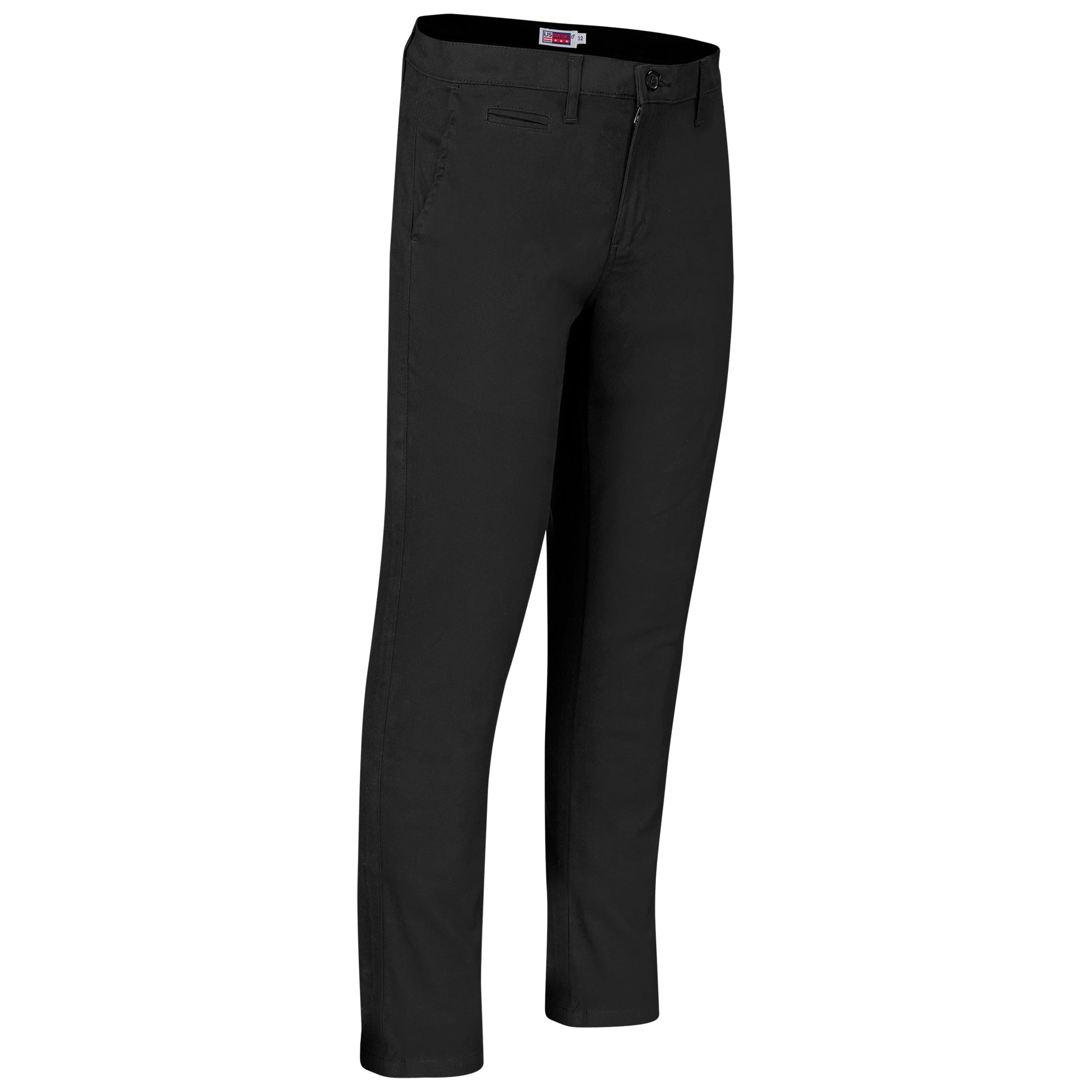 Mens Superb Stretch Chino Pants 28 / Black / BL