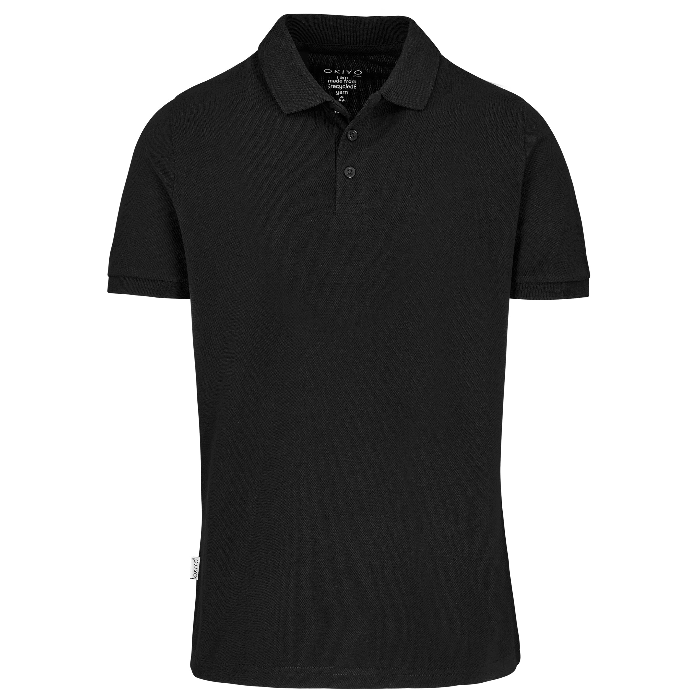 Mens Recycled Golf Shirt L / Black / BL