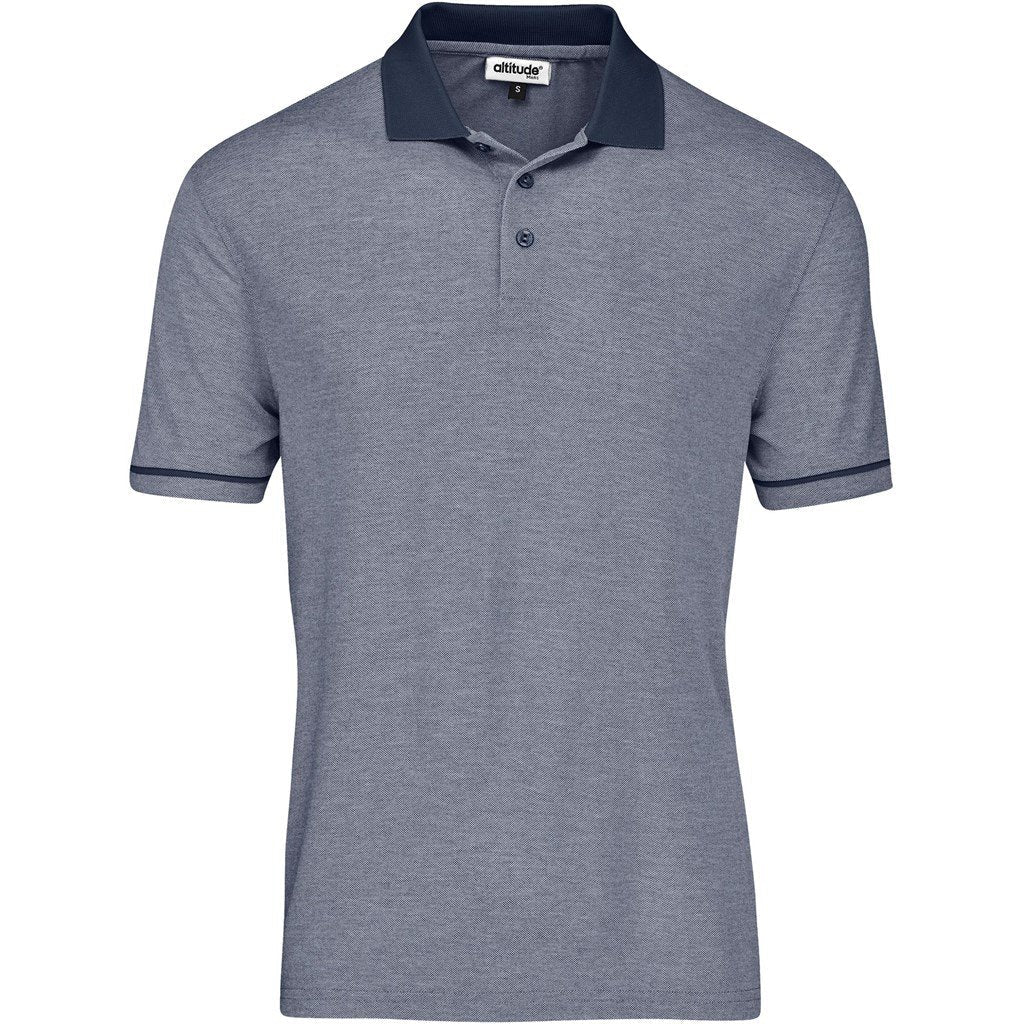 Mens Verge Golf Shirt - Blue L / BU