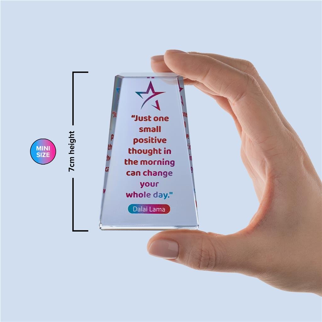 Mini Apex Award TRANSPARENT - Awards and Medals,Awards Medals