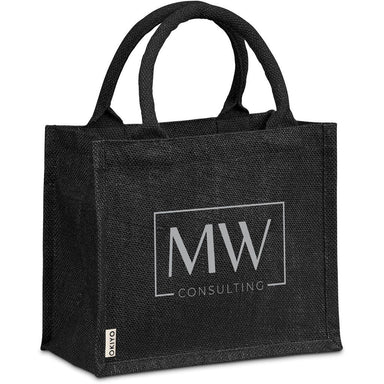 Miyag Midi Jute Gift Bag BLACK - Eco-Friendly Bags,Cotton and Bags,Shoppers Totes,Jute Products,Eco Ideas,Bags,Bags