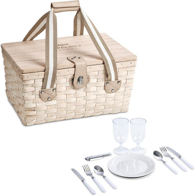 Montega 2-Person Picnic Basket NATURAL - Picnic,Ideas for Summer,Ideas the Beach,Braai Ideas,Heritage Day