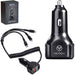 Monza 3-in-1 Fast Car Charger BLACK - On the Road,Chargers and Adaptors,Travel Essentials,Technology
