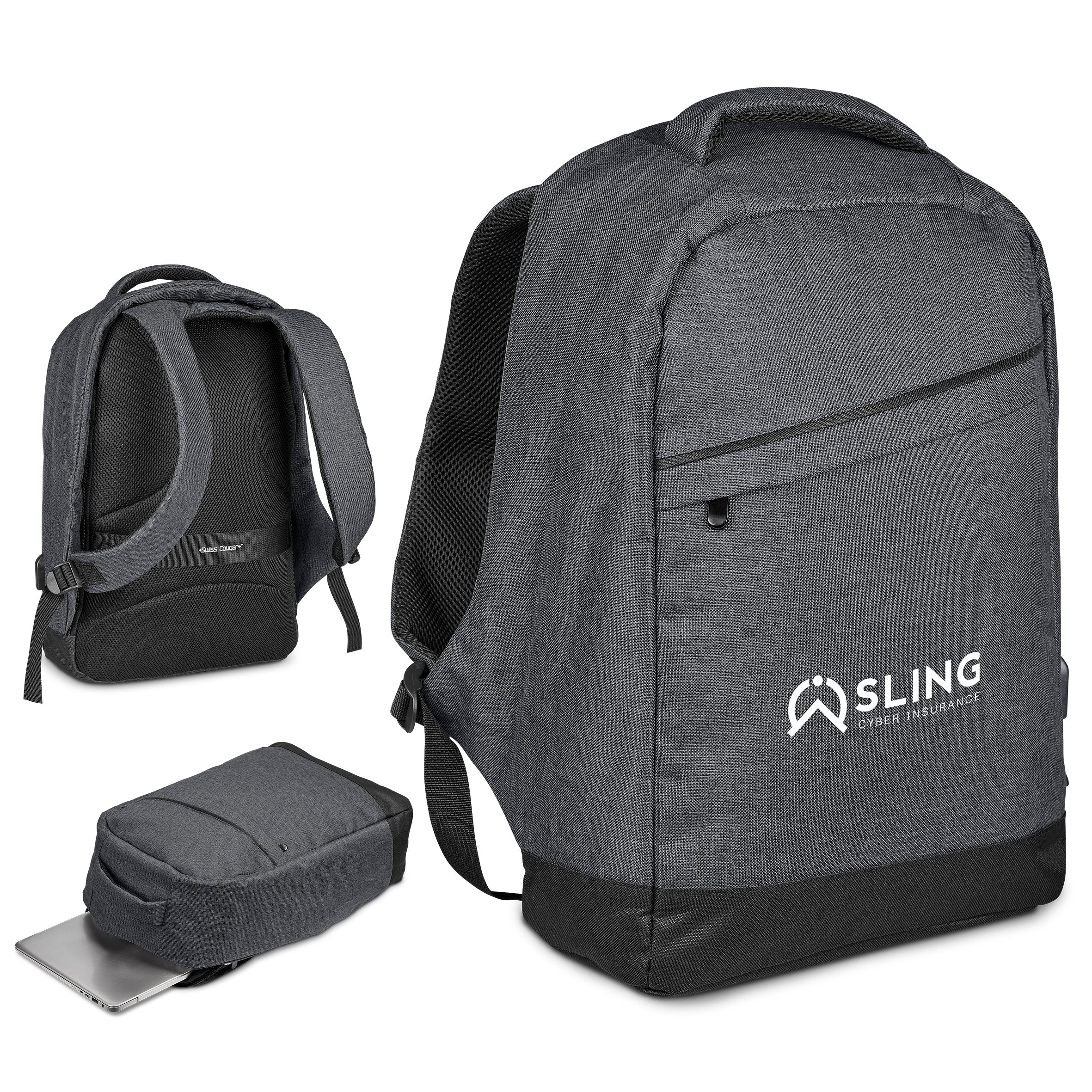 Munich Anti-Theft Laptop Backpack Dark Grey / DG2